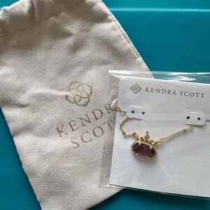Kendra Scott Gold Disney Elisa with Purple Stone (Amethyst February Birthstone)